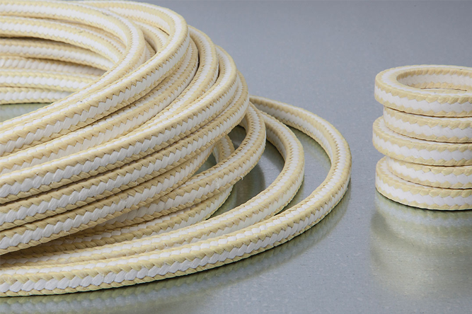 Aramide braided packing